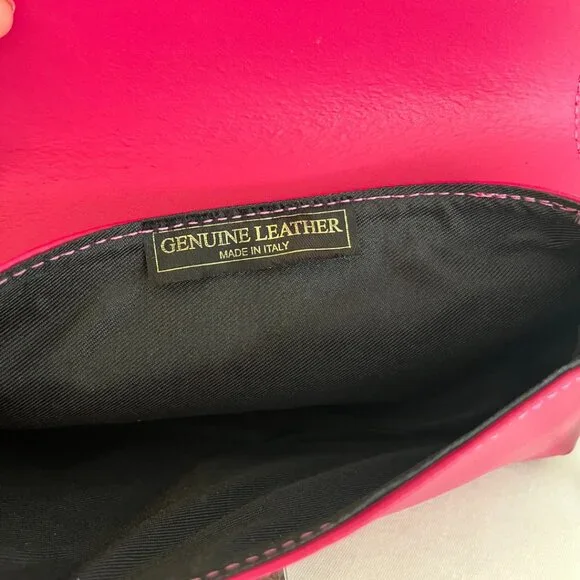 Bright Pink Leather Bag - Picture 3 of 3